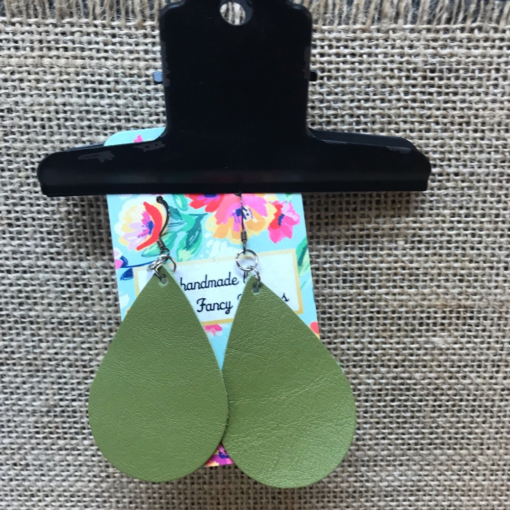 NWT Lightweight Leather Earrings
